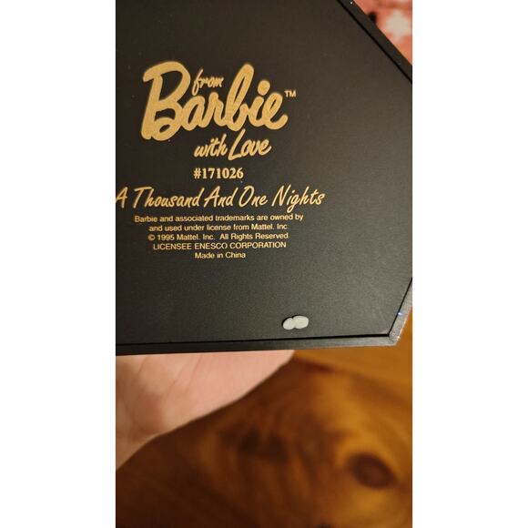 Enesco Barbie A Thousand and One Nights 1996 Barbie With Love 6" - Picture 11 of 12